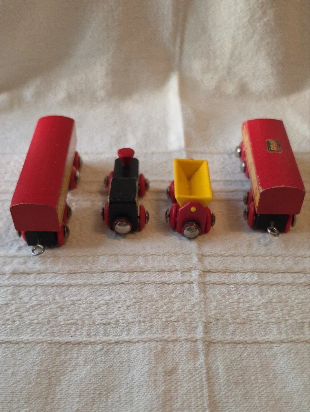 Vintage BRIO Wooden Train Lot 4 Pc
